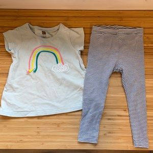 Tea Collection 12-18 month shirt and leggings